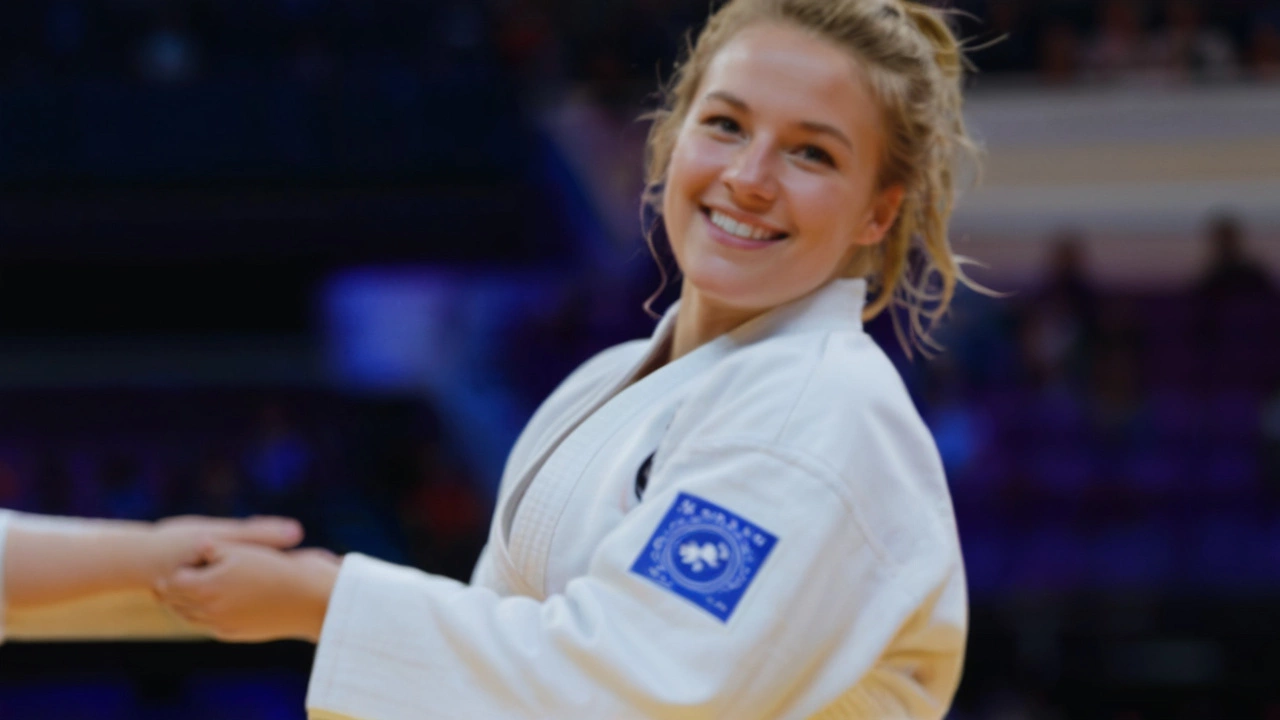 Sanne Van Dijke schittert met ippon overwinning en bereikt kwartfinales